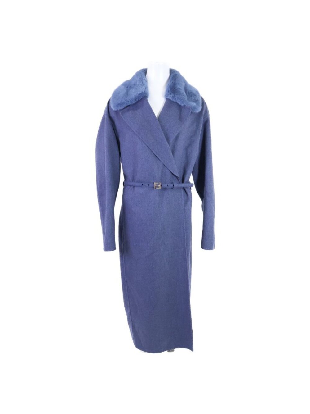 Fendi 25 with Mink Color with Cashmere Belt Long 36